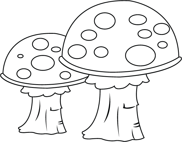 Fungi clipartfest clipartbarn download. Mushrooms clipart black and white