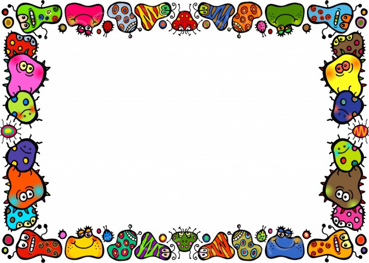 germs clipart border