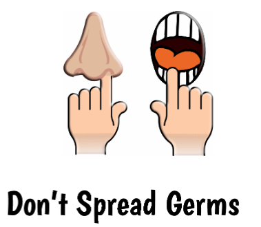 germs clipart finger