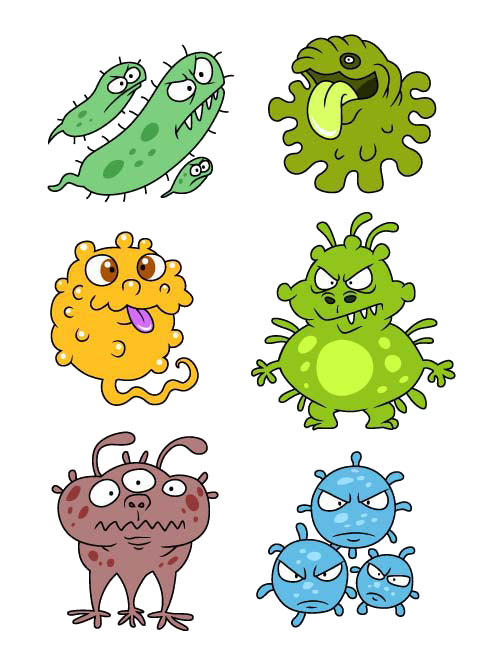germs clipart monster