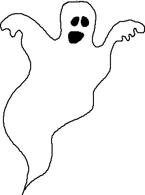 clipart ghost large