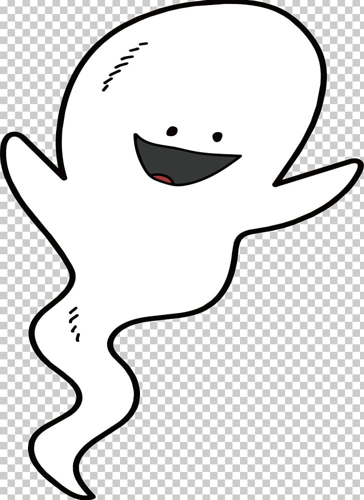 ghost clipart black and white