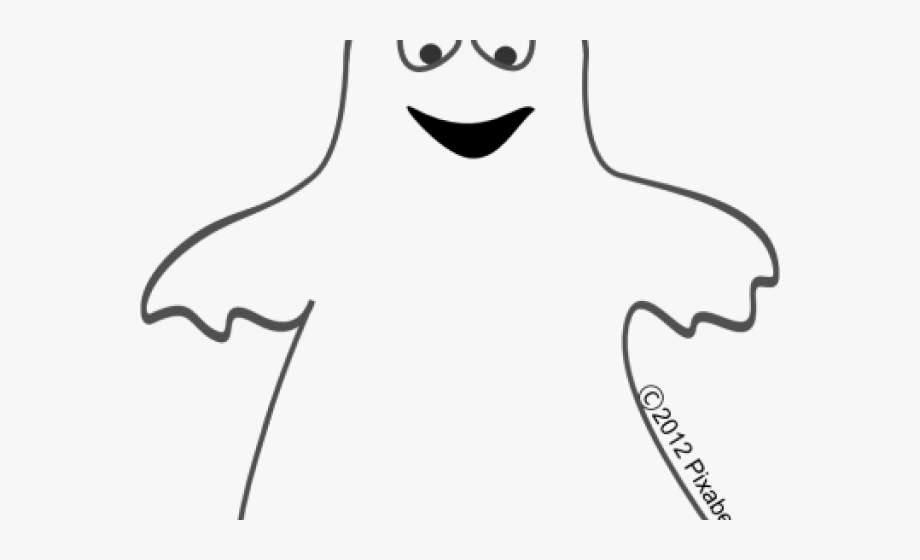 Ghost clipart coloring page, Ghost coloring page Transparent FREE for ...