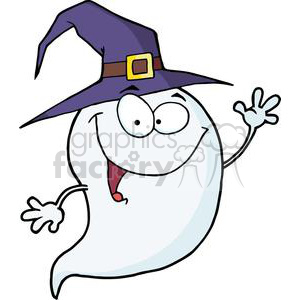 Ghost clipart flying.  happy halloween royalty