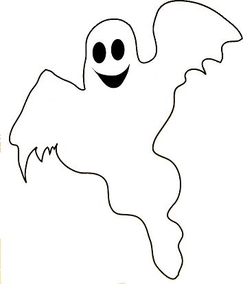 ghost clipart line art