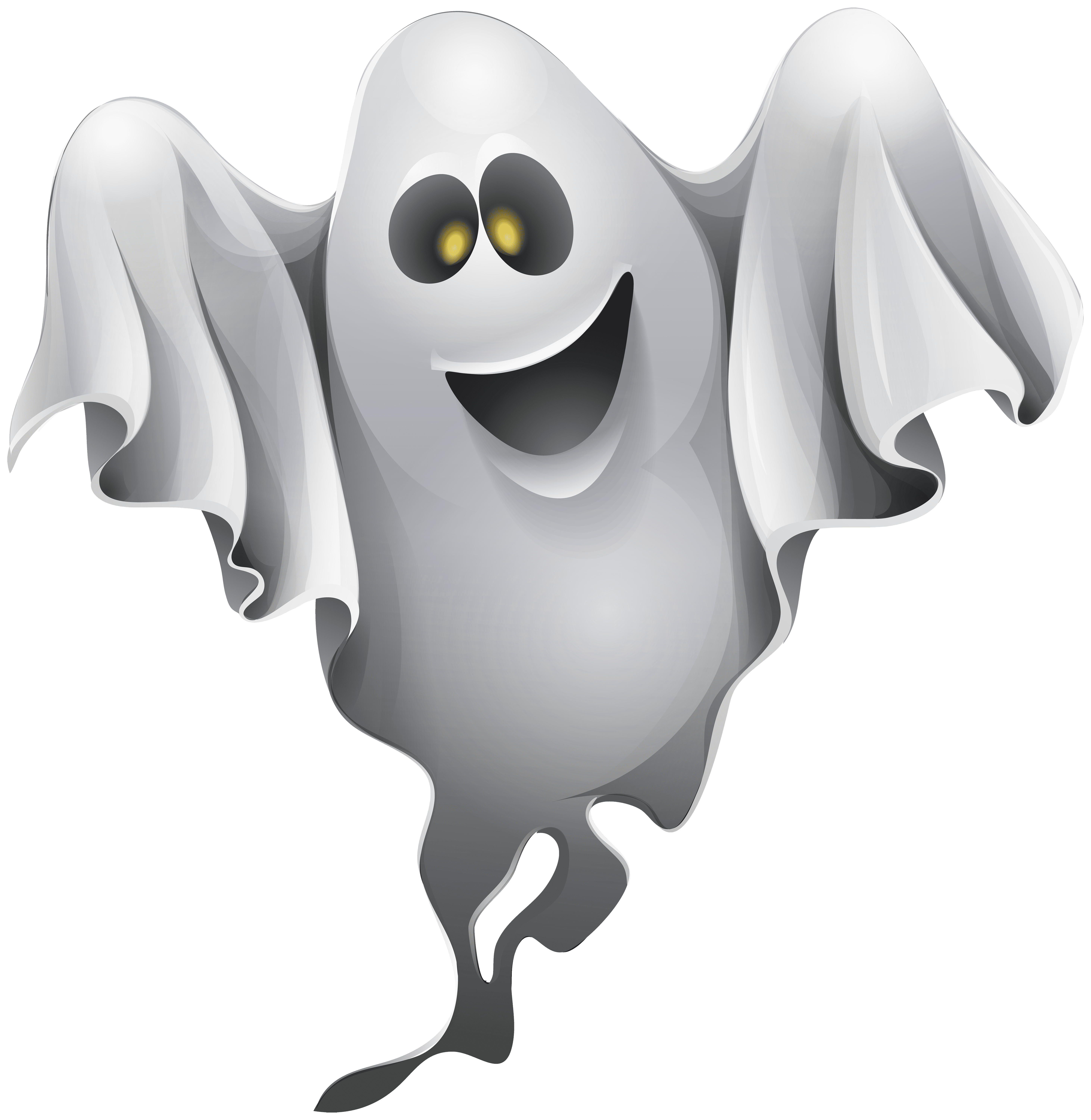 clipart ghost round