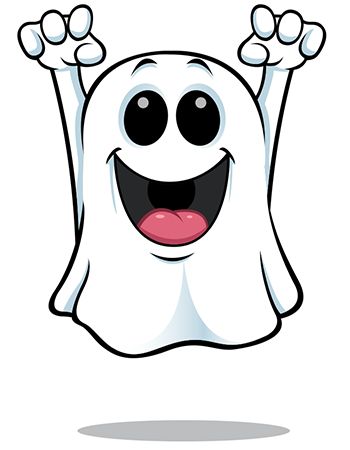 ghost clipart smiling ghost