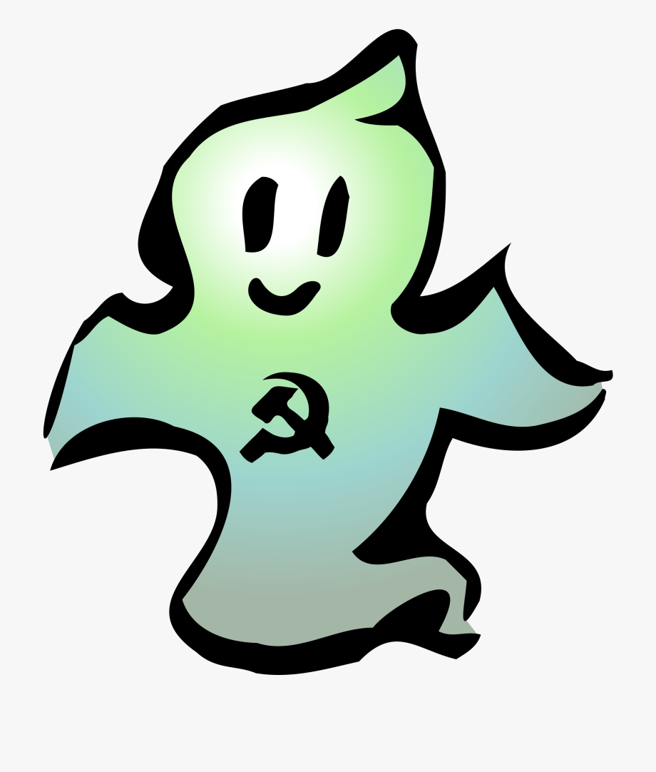 Ghost clipart spectre. Communism transparent cartoon 