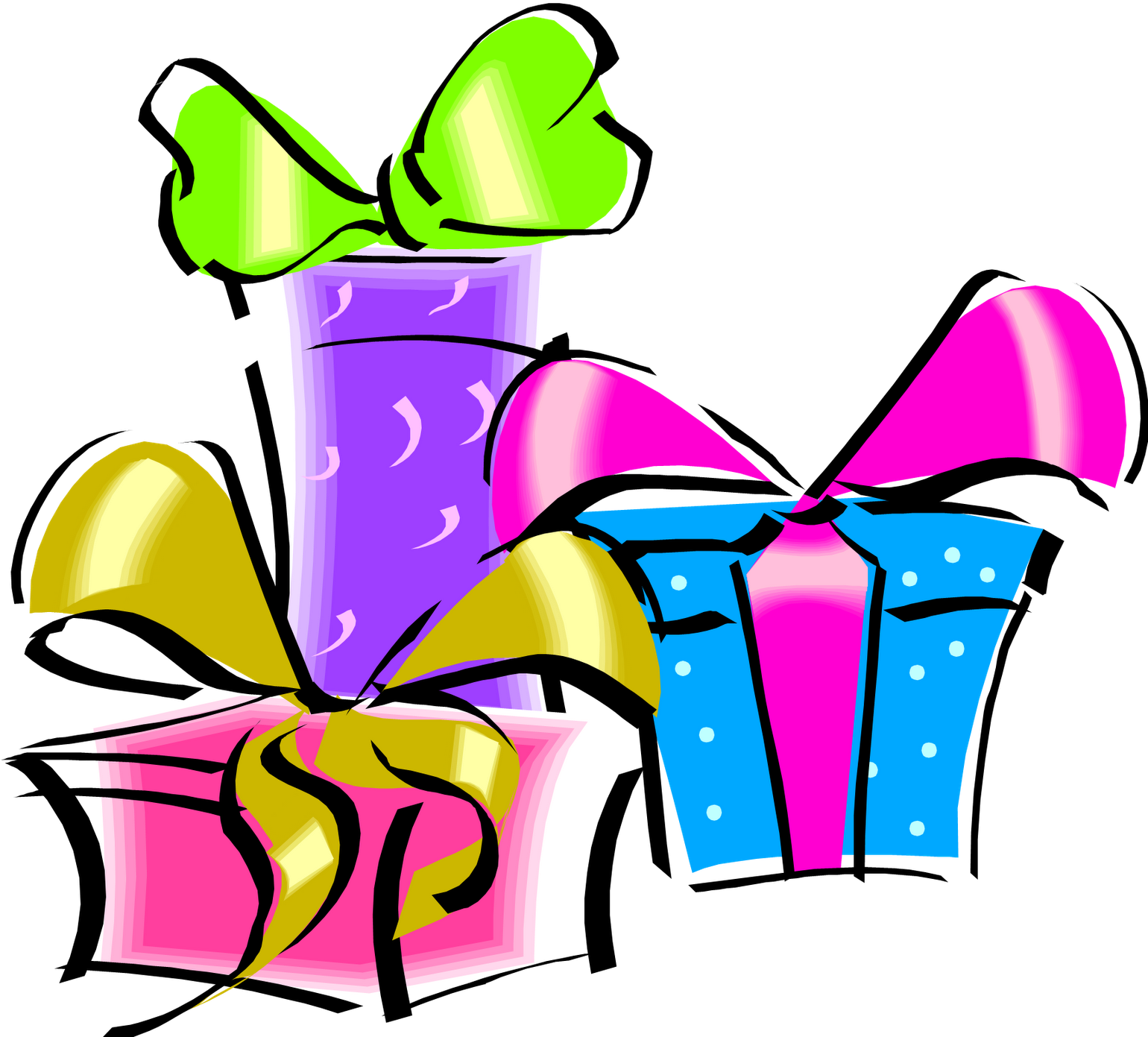 Birthday png clip art. Gift clipart bday gift