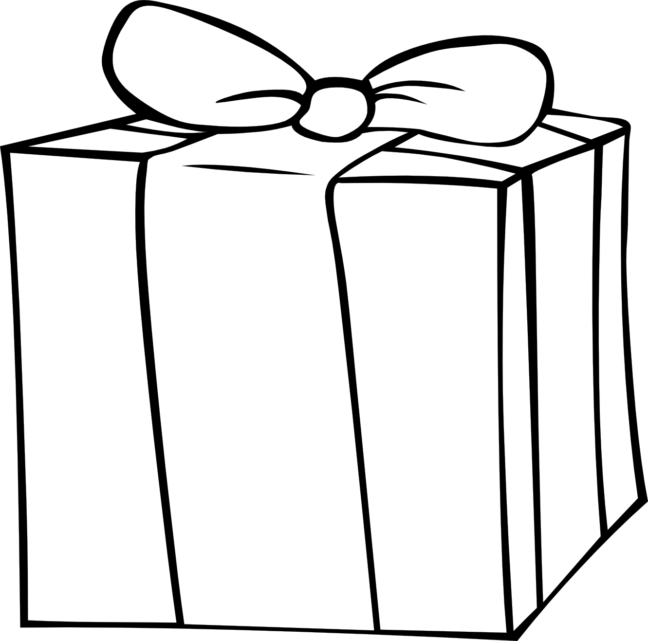 gift clipart boxblack