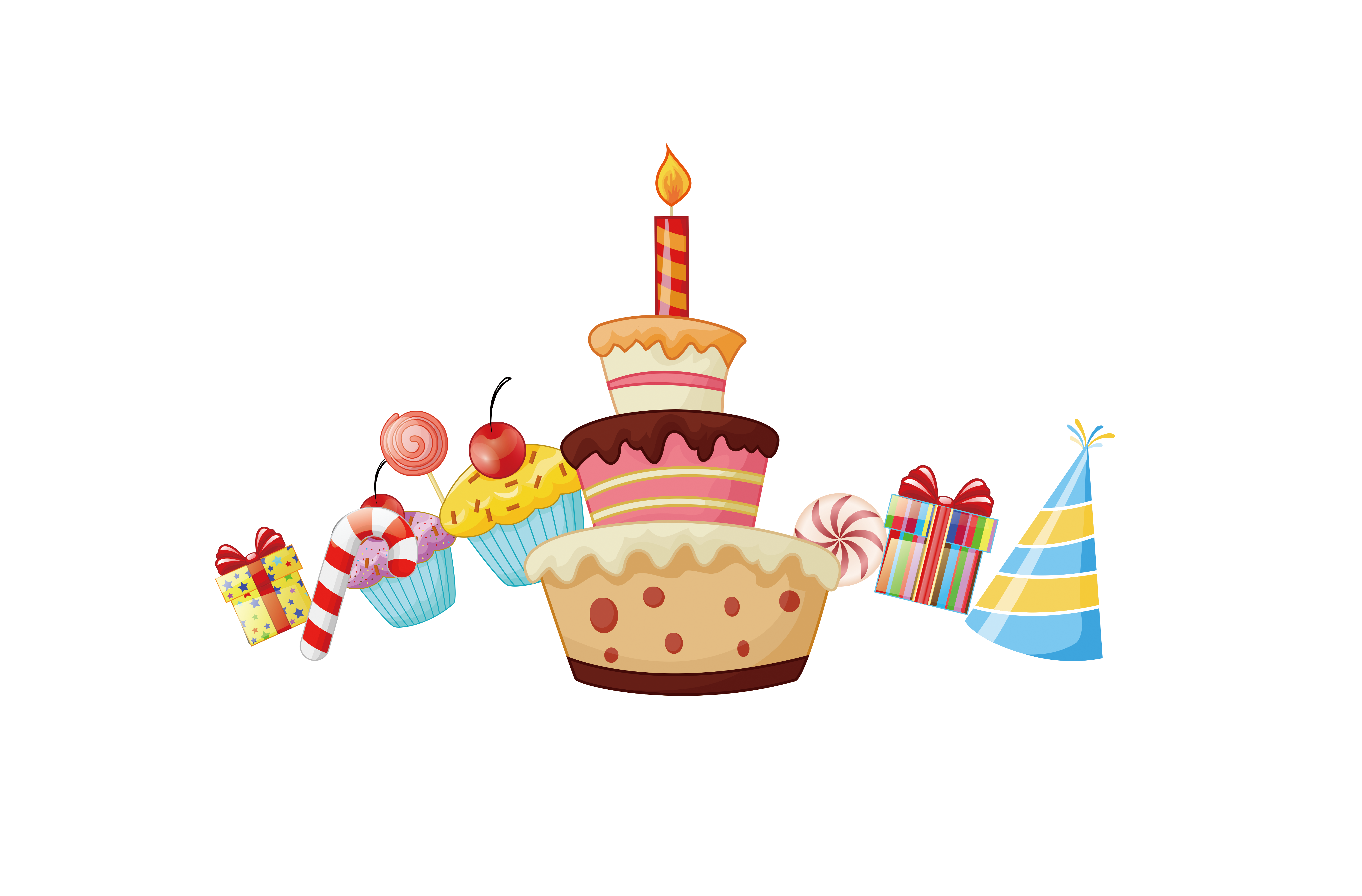 Картинки пнг с рождением. С днем рождения клипарт. Торт с шариками без фона. Праздник с тортом мультяшный. День рождения клипарт вектор.