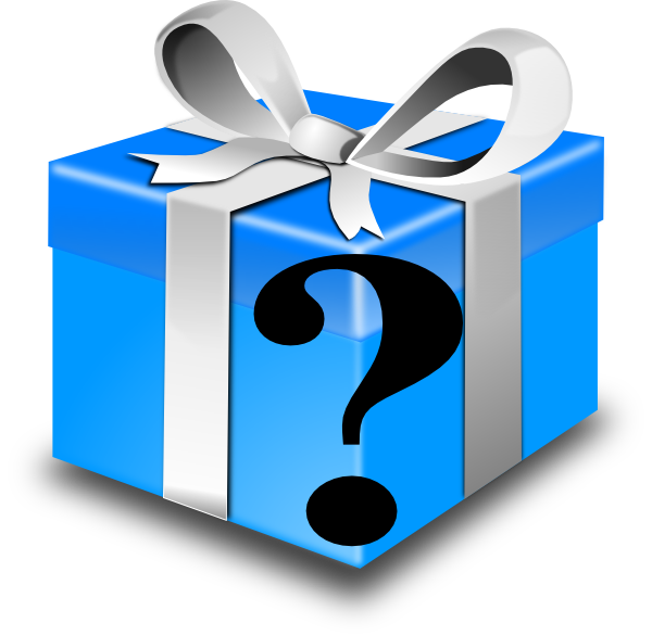 Box clip art at. Gift clipart mystery