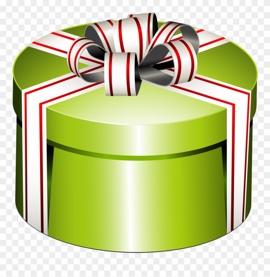 Christmas present png birthday. Gift clipart round