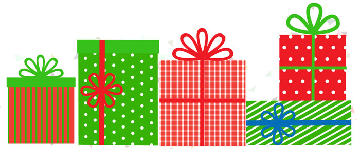 gift clipart row