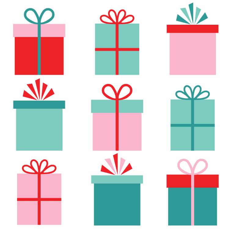 gift clipart square gift