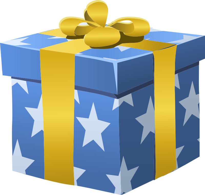 Gift clipart yellow. Misc bag box wrapped