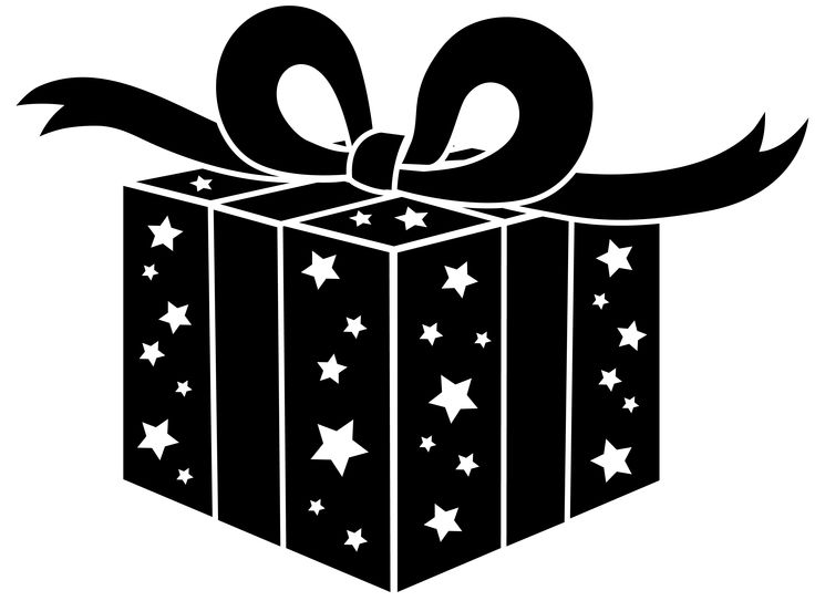 gifts clipart boxblack