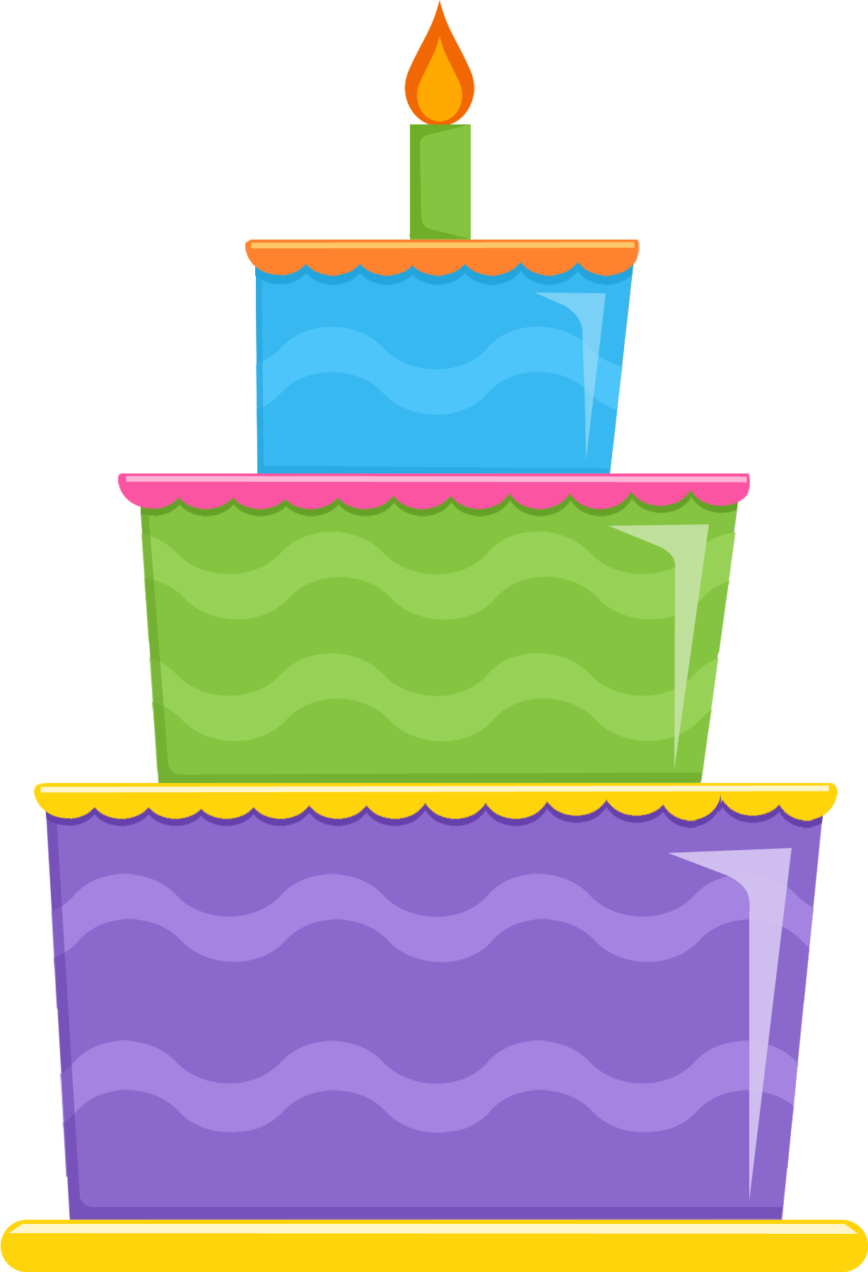 Birthday and presents alternative. Gifts clipart cake