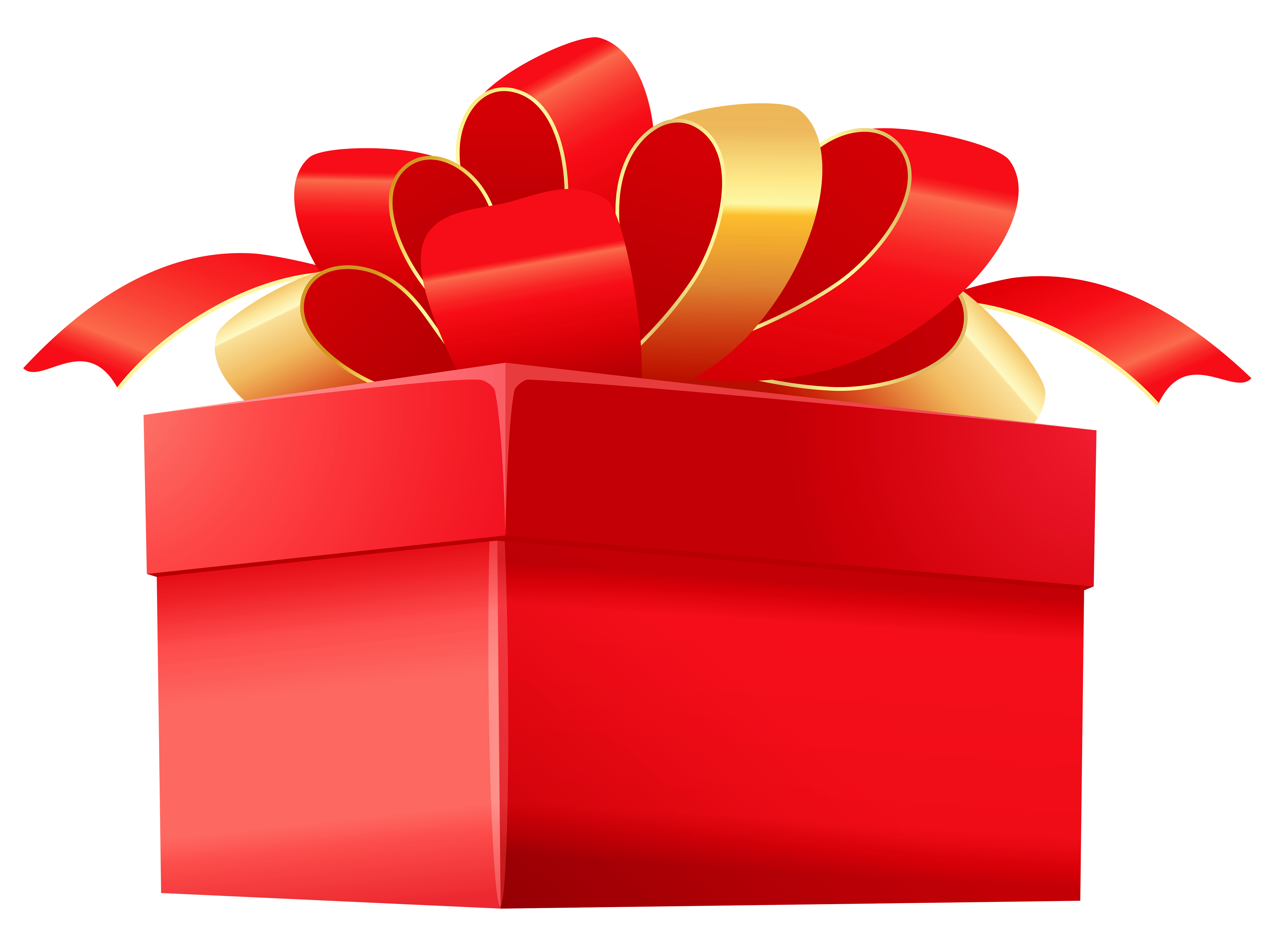 Transparent red box picture. Gifts clipart heart gift