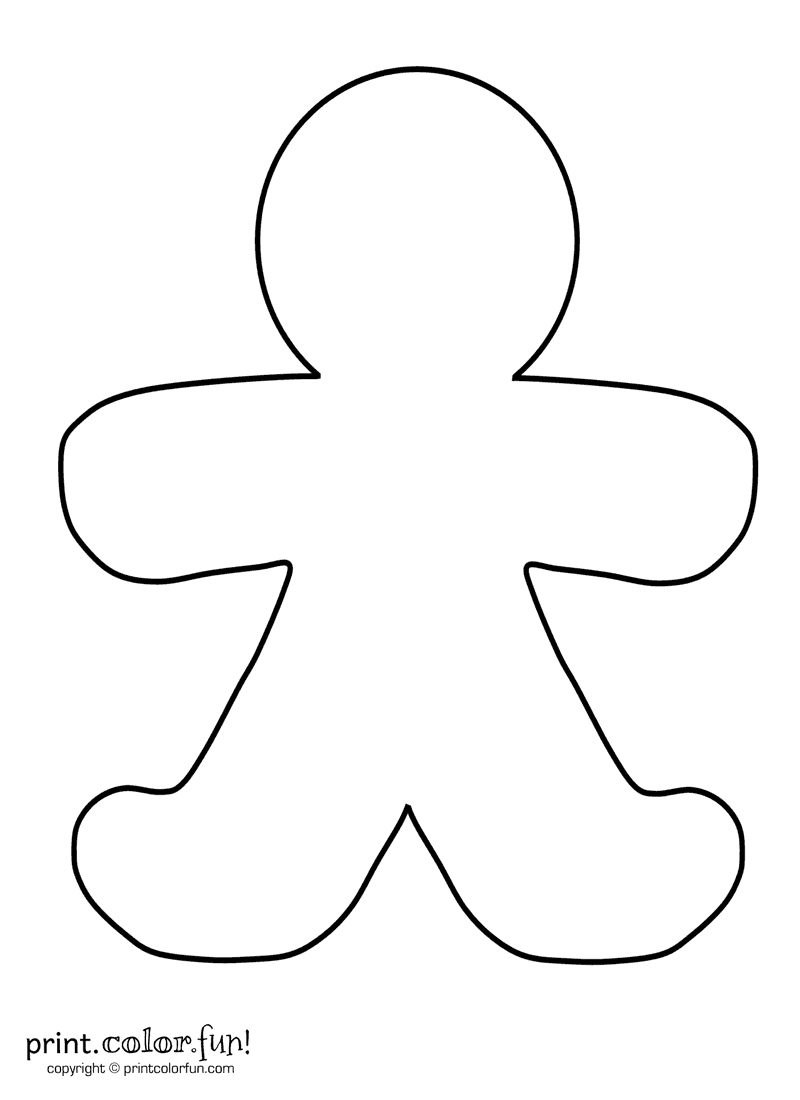 Free Printable Ginger Bread Template