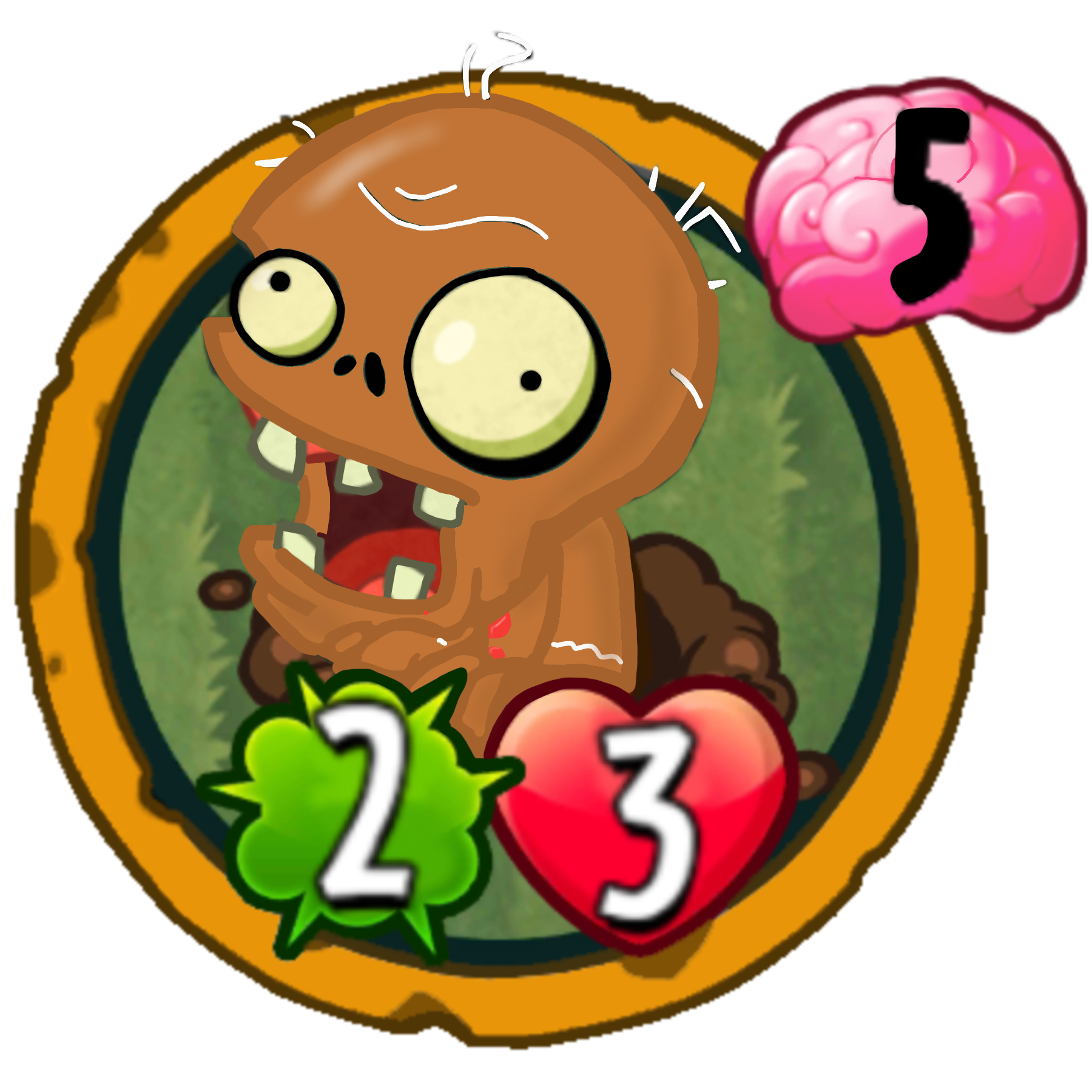 Gingerbread clipart character. Zombie pvzh plants vs