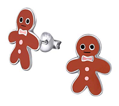 Gingerbread clipart children's. Amazon com hypoallergenic sterling