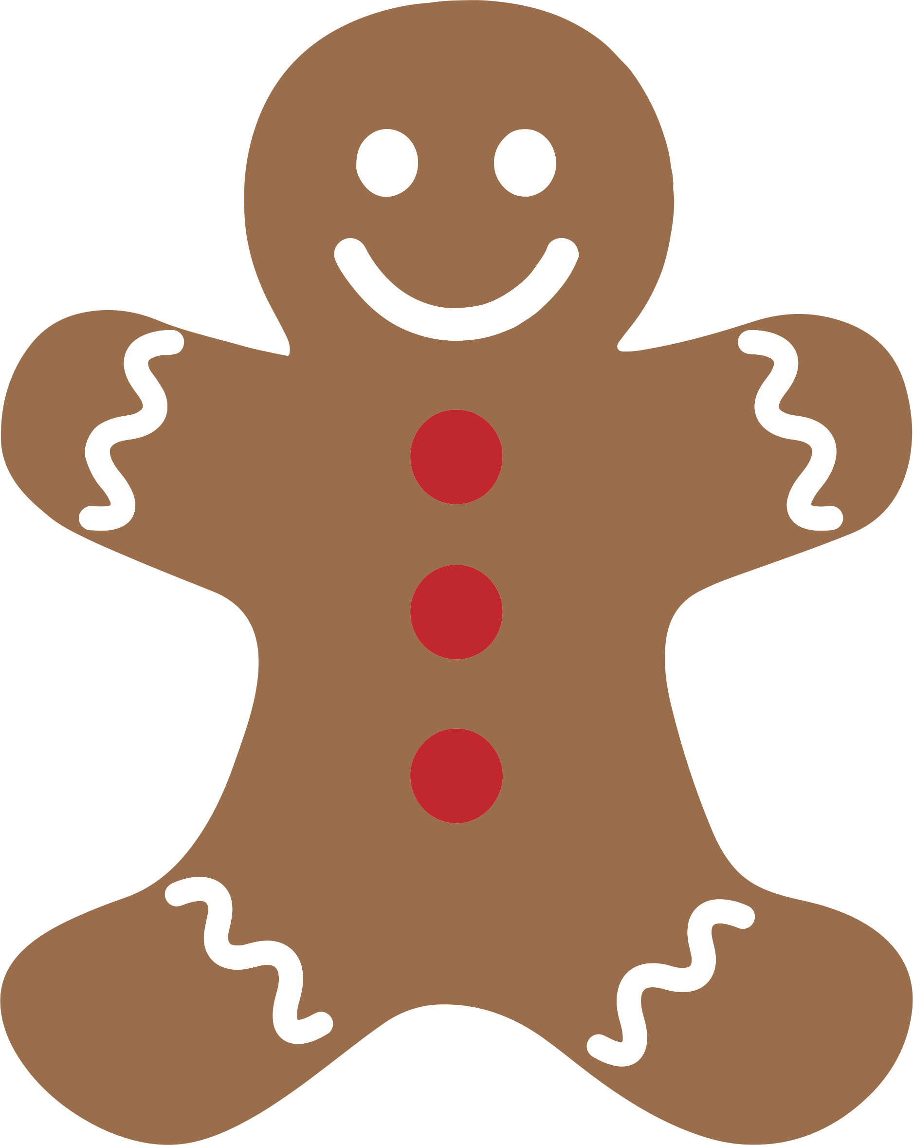 gingerbread clipart colorful