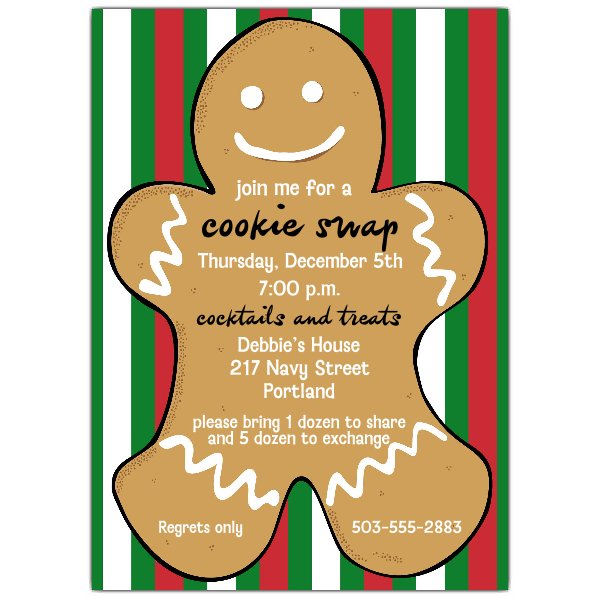 gingerbread clipart cookie exchange