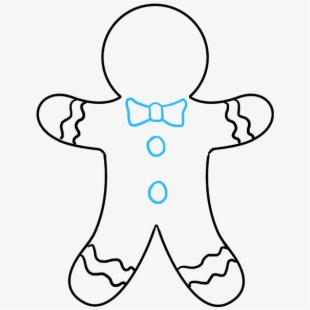 Candy man how to. Gingerbread clipart drawing