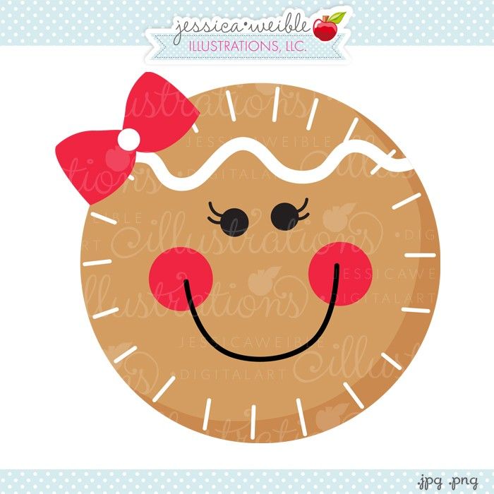 gingerbread clipart face