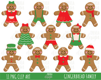 gingerbread clipart gingerbread family