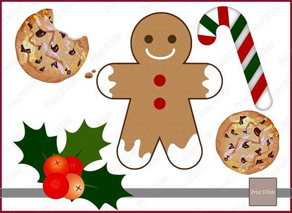 gingerbread clipart holiday cookie