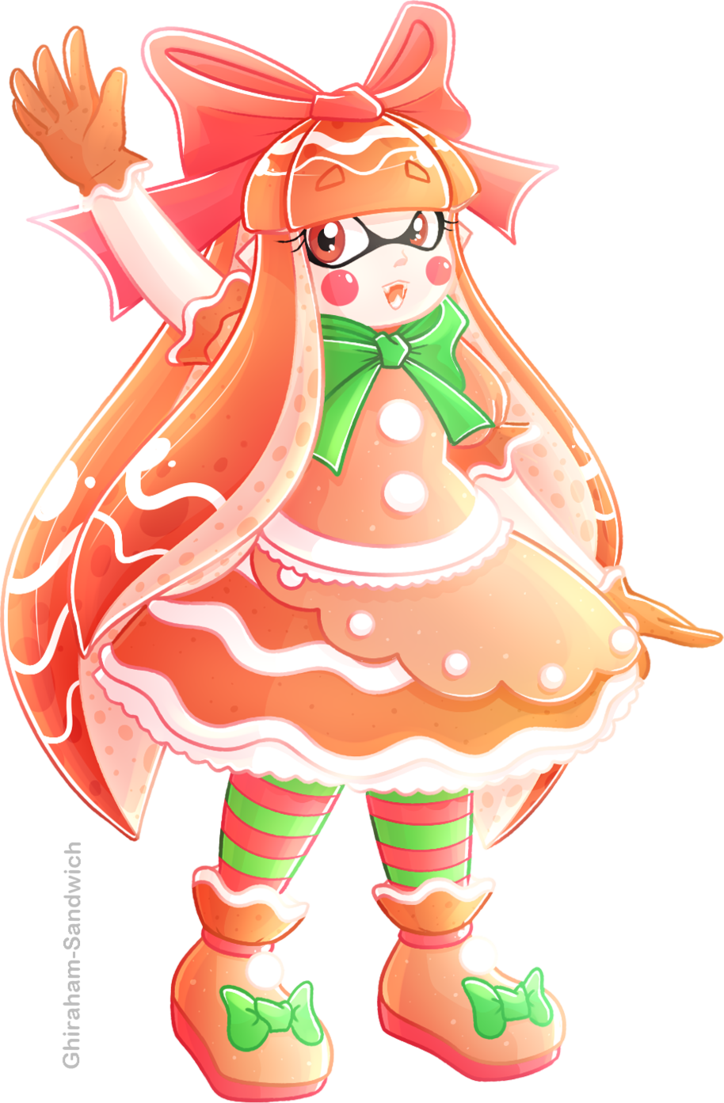 Inkling by ghiraham sandwich. Gingerbread clipart lollipop