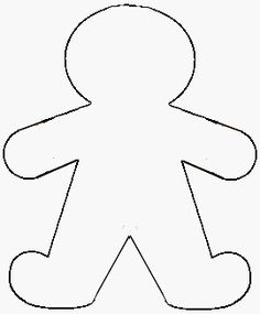 gingerbread clipart person template