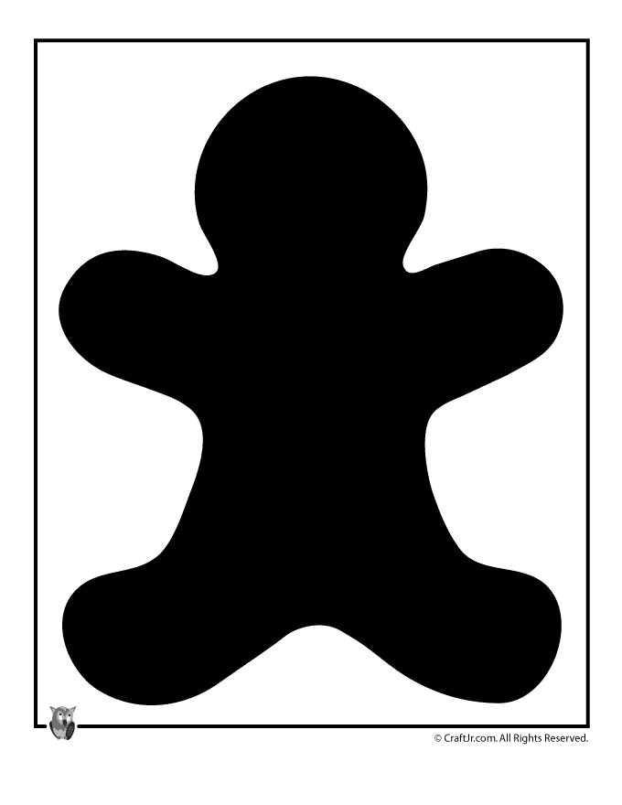 Free download clip art. Gingerbread clipart silhouette