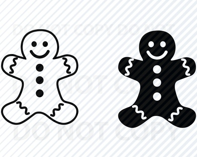 Download Gingerbread clipart silhouette, Gingerbread silhouette ...