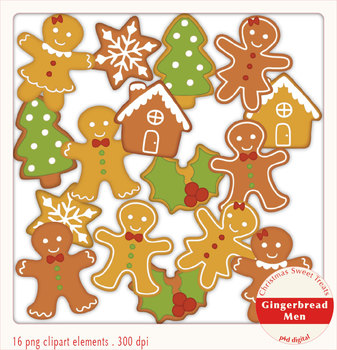 gingerbread clipart traditional