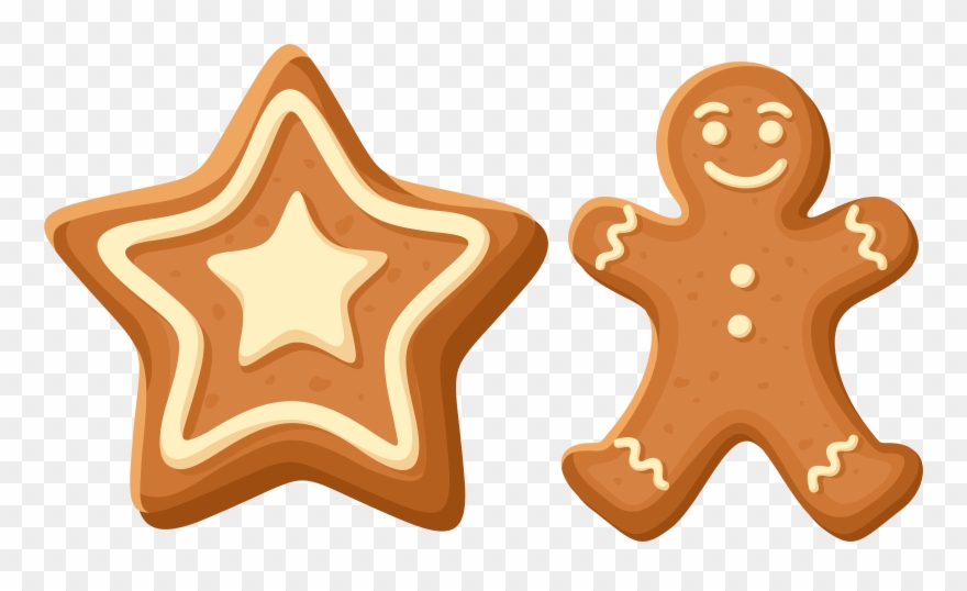 Gingerbread clipart vector. Jpg library stock christmas