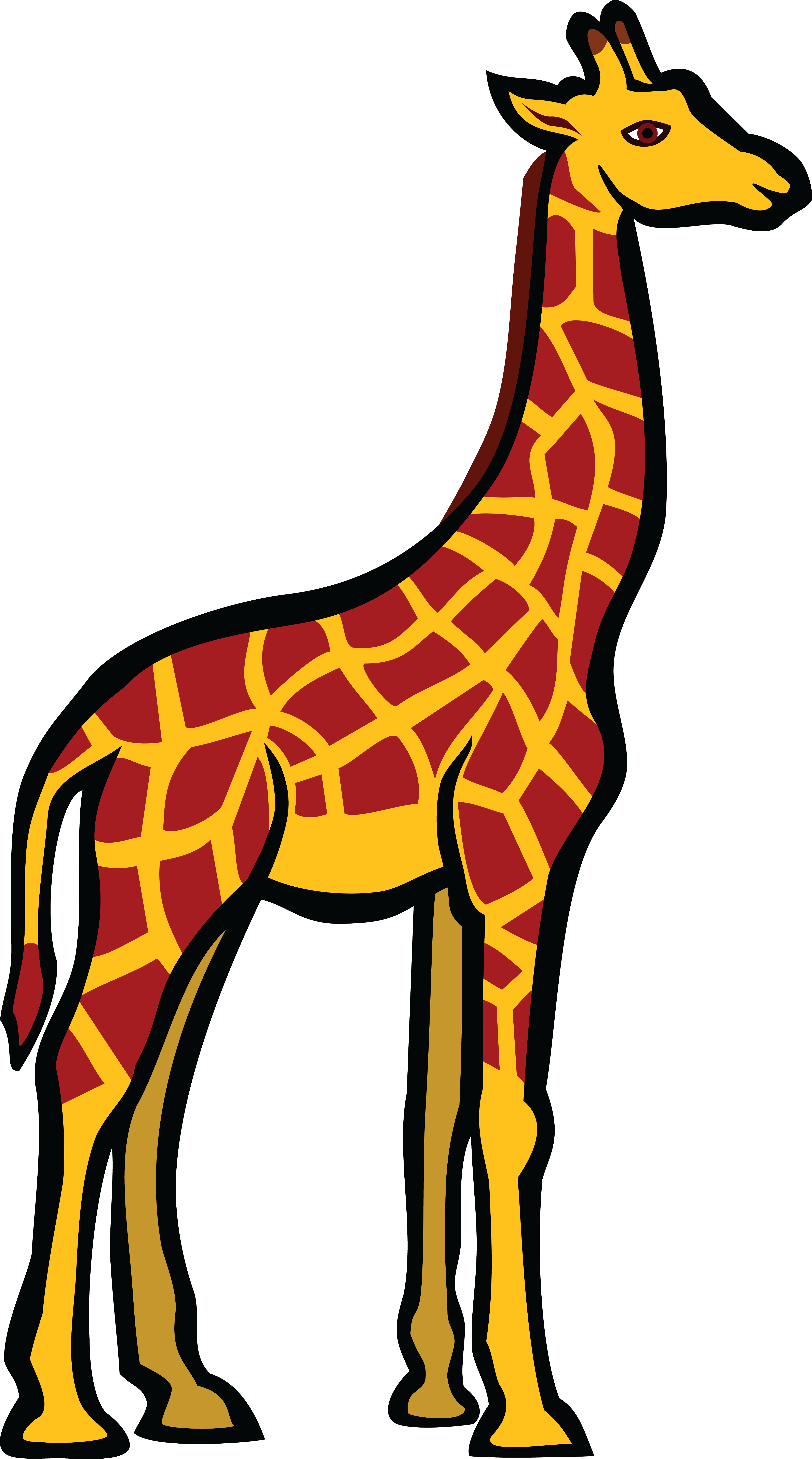 clipart giraffe sad