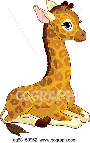 giraffe clipart calf