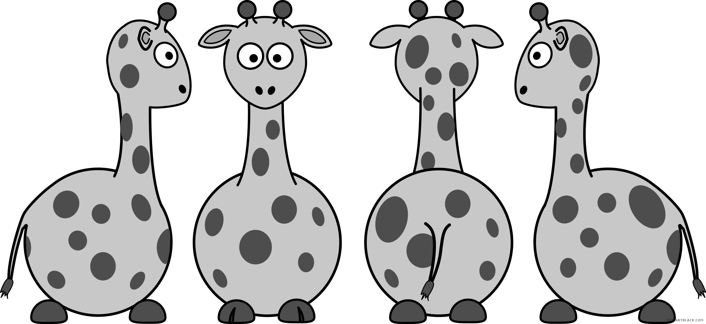 giraffe clipart cartoon