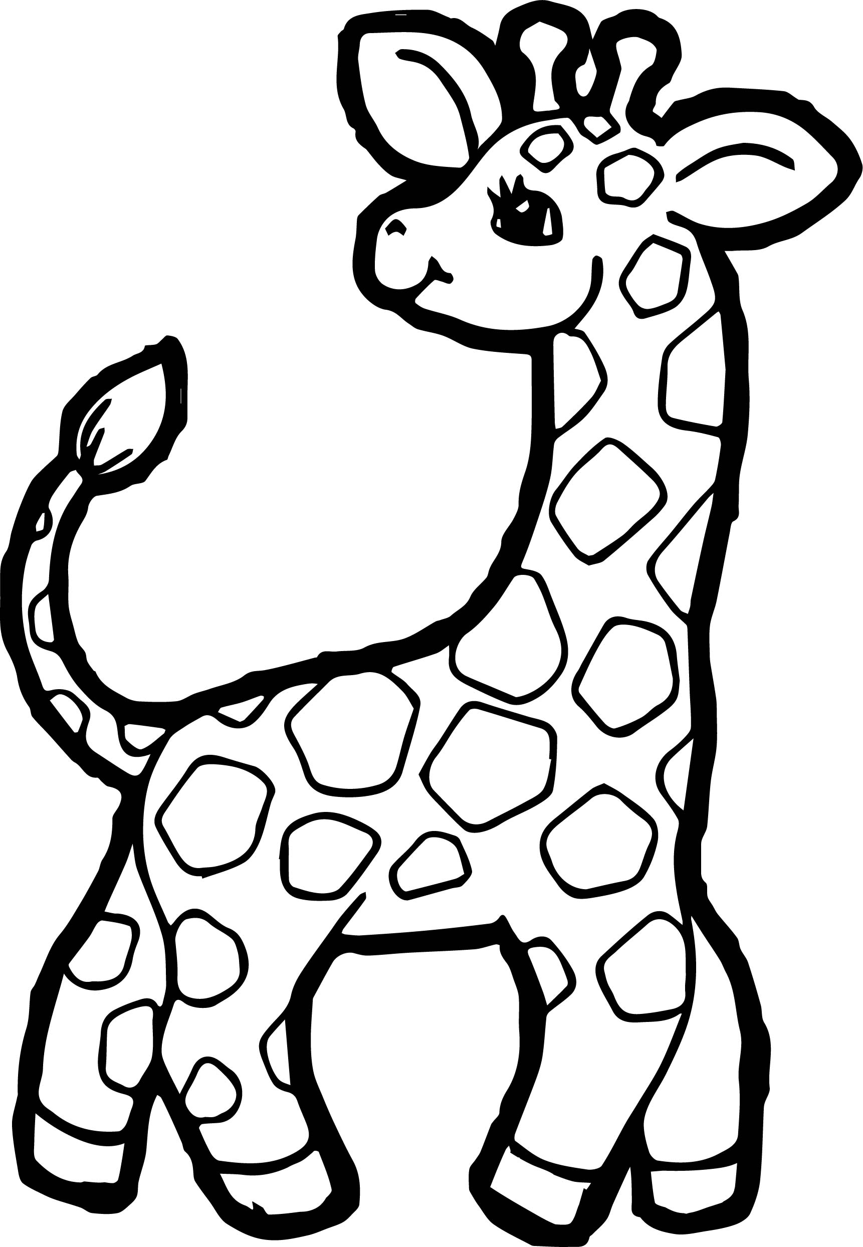 Giraffe clipart coloring, Giraffe coloring Transparent ...