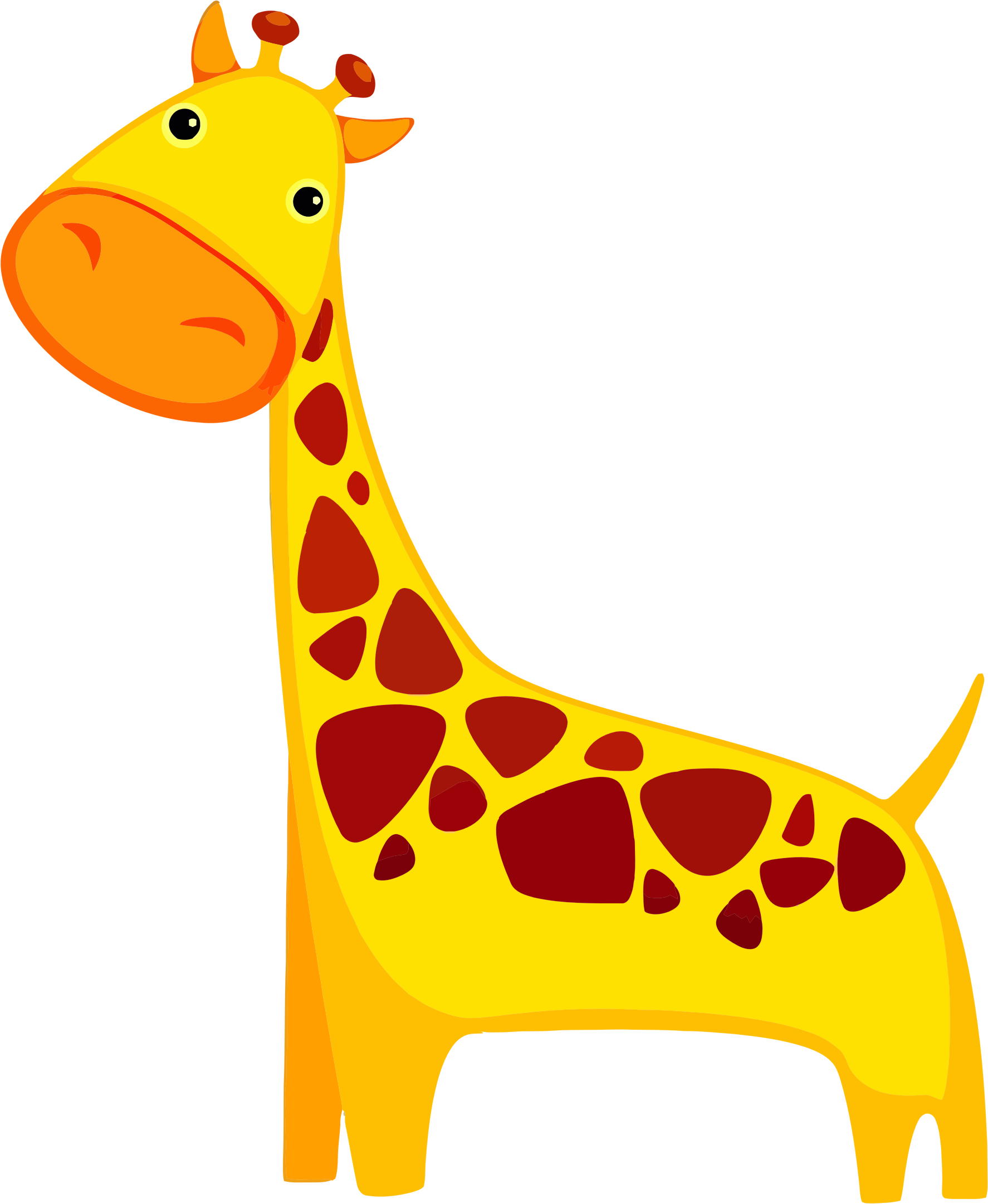 giraffe clipart difference