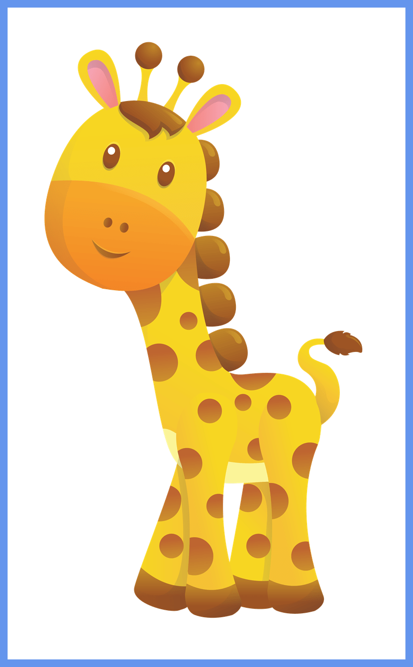 giraffe clipart girly