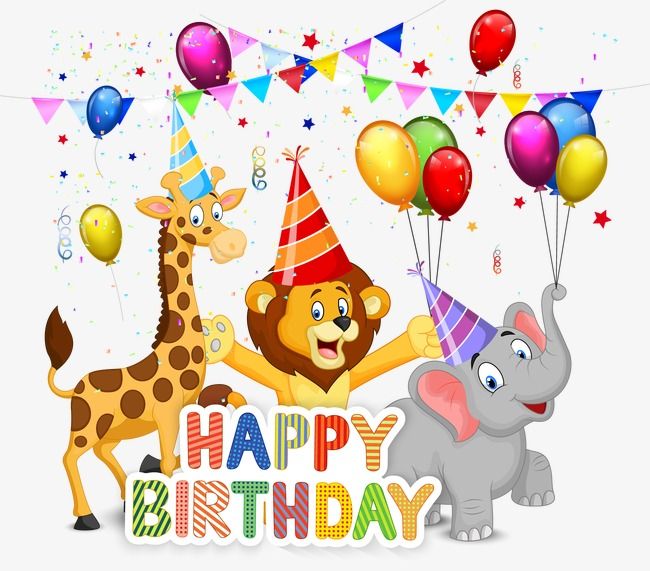 giraffe clipart happy birthday