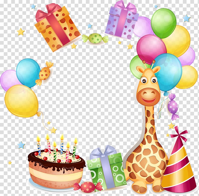 giraffe clipart happy birthday