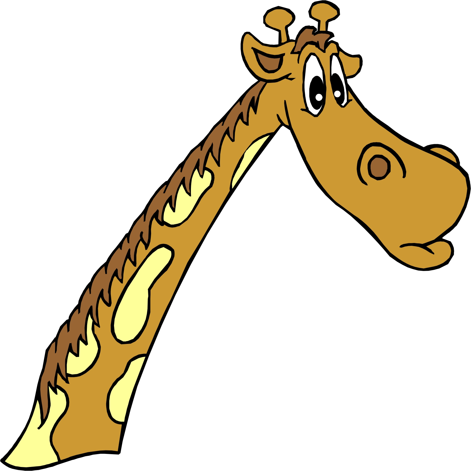 giraffe clipart neck head