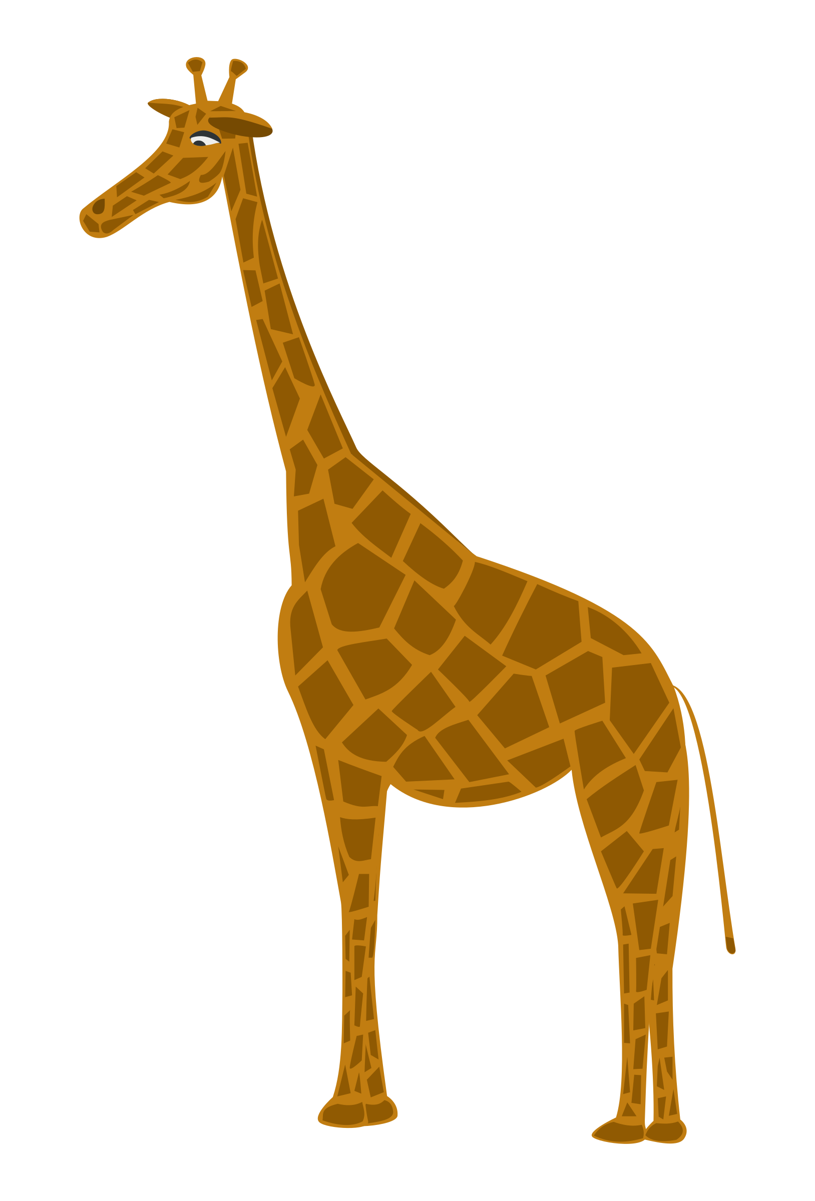 giraffe clipart terrestrial animal