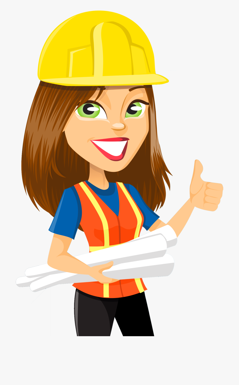 Girl clipart construction worker, Girl construction worker Transparent