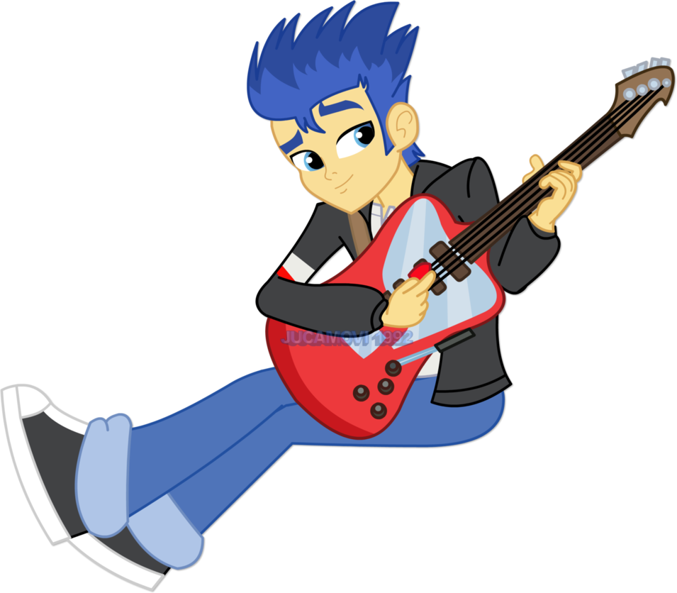 Flash sentry playing the. Guitar clipart boy